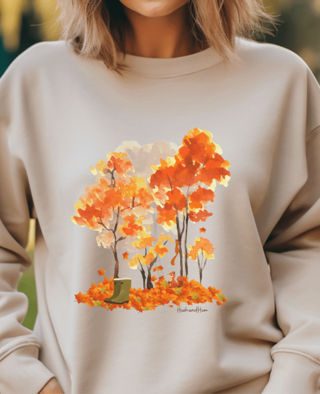 Autumn Walks Sweatshirt in Sand