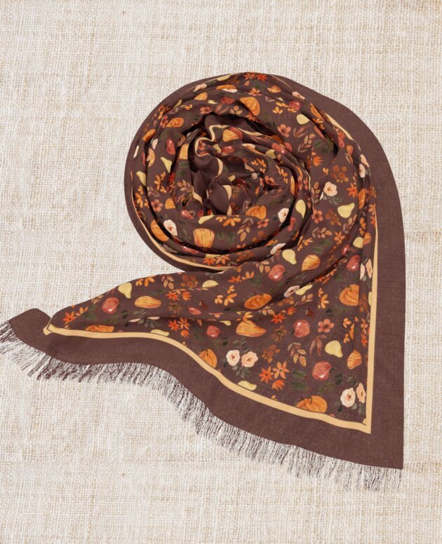 Pumpkin Patch Autumn Scarf