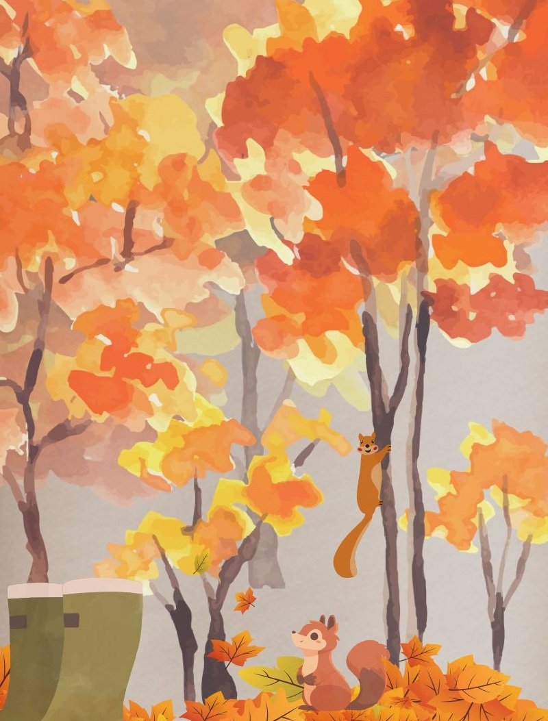 Autumn Walks Design Closeup